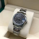RLX Datejust m278240-0015/0016 31mm Dark Grey Roman Domed Bezel Oyster Oystersteel - Image 4