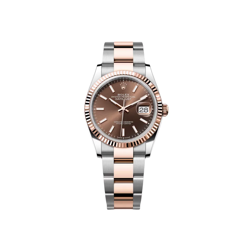 P0353-1 RLX Datejust 36mm 126231 Chocolate Dial Oyster Bracelet - Image 1