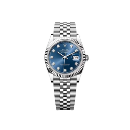 RLX Datejust 36mm 126234 Blue Diamond Dial Stainless Steel Jubilee Mens Watch