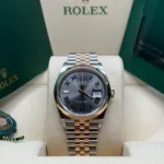 RLX Datejust 36mm 126201 Slate Dial Jubilee Bracelet Watch - Image 3