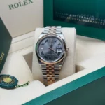RLX Datejust 36mm 126201 Slate Dial Jubilee Bracelet Watch - Image 6