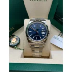 RLX Datejust 41mm 126334 Blue Index Oyster Stainless Steel Men’s Watch - Image 3
