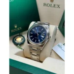 RLX Datejust 41mm 126334 Blue Index Oyster Stainless Steel Men’s Watch - Image 5