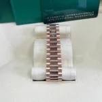 RLX Day-Date "President" 40mm Everose Gold Sundust Diamond Baguette Dial - 228235 - Image 7