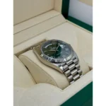 RLX Day-Date "President" 40mm White Gold Green Roman Dial - 228239 - Image 4