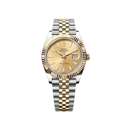 RLX Datejust 41mm 126333 Champagne Index Jubilee Steel and Yellow Gold Mens Watch