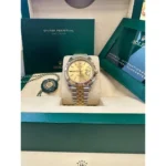 RLX Datejust 41mm 126333 Champagne Index Jubilee Steel and Yellow Gold Mens Watch - Image 10