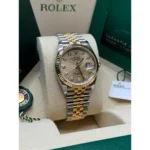 RLX Datejust 36mm 126233 Champagne Fluted Motif Diamond Dial Jubilee Bracelet - Image 4