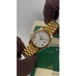 RLX Day-Date "President" 40mm Yellow Gold White Roman Dial - 228238 - Image 9