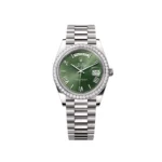 RLX Day-Date 40mm 228349RBR-0030 Olive Green Dial President Bracelet