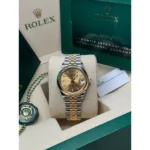 RLX Datejust m278243-0013/0014 31mm Champagne Dial Yellow Rolesor Oyster Watch - Image 14