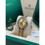 RLX Datejust m278243-0013/0014 31mm Champagne Dial Yellow Rolesor Oyster Watch - Image 5