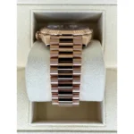 RLX Day-Date "President" 40mm Everose Gold Chocolate Diamond Baguette Dial - 228235 - Image 5