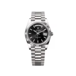 RLX Day-Date "President" 40mm White Gold Black Index Dial - 228239