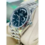 RLX Day-Date "President" 40mm White Gold Black Index Dial - 228239 - Image 3