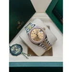 RLX Datejust m278383-0013/0014 31mm Champagne Dial Oyster Bracelet - Image 4