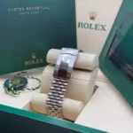 RLX Datejust 41mm Mint Green Dial Jubilee Bracelet Watch - 126334 - Image 6