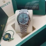 RLX Datejust 41mm Mint Green Dial Jubilee Bracelet Watch - 126334 - Image 8
