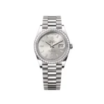 RLX Day-Date 40mm 228349RBR-0001 Silver Dial President Bracelet