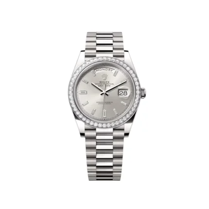 RLX Day-Date 40mm 228349RBR-0001 Silver Dial President Bracelet