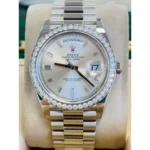 RLX Day-Date 40mm 228349RBR-0001 Silver Dial President Bracelet - Image 2