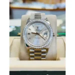RLX Day-Date 40mm 228349RBR-0001 Silver Dial President Bracelet - Image 5