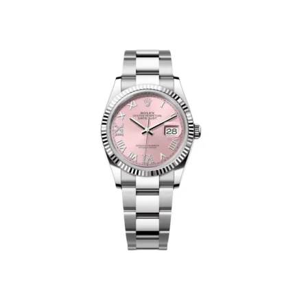 RLX Datejust 36mm 126234 Pink Roman Dial Oyster Stainless Steel