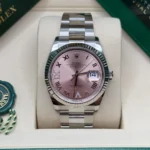 RLX Datejust 36mm 126234 Pink Roman Dial Oyster Stainless Steel - Image 3