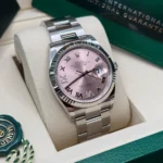 RLX Datejust 36mm 126234 Pink Roman Dial Oyster Stainless Steel - Image 4