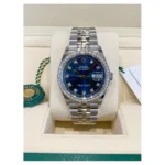 RLX Datejust 36mm 126284 Bright Blue Dial Jubilee Bracelet - Image 3