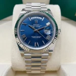 RLX Day-Date "President" 40mm Blue Roman Dial 228236-0007 - Image 8