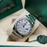 RLX Datejust 41 Mother of Pearl Diamond Stainless Steel Fluted Oyster - 126334 - Image 9