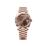 RLX Day-Date "President" 40mm Everose Gold Chocolate Roman Dial - 228235