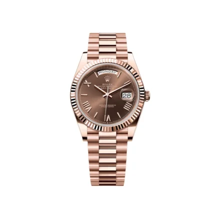 RLX Day-Date "President" 40mm Everose Gold Chocolate Roman Dial - 228235