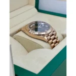 RLX Day-Date "President" 40mm Everose Gold Chocolate Roman Dial - 228235 - Image 4