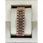 RLX Day-Date "President" 40mm Everose Gold Chocolate Roman Dial - 228235 - Image 7