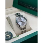 RLX Datejust m278240-0005/0006 31mm Silver Index Domed Bezel Oyster Oystersteel - Image 4