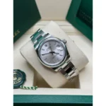 RLX Datejust m278240-0005/0006 31mm Silver Index Domed Bezel Oyster Oystersteel - Image 6