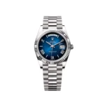 RLX Day-Date "President" 40mm White Gold Blue Roman Ombre Dial - 228239