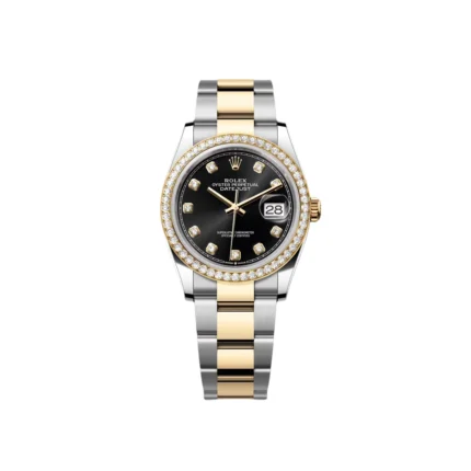 RLX Datejust 36mm 126283 Bright Black Dial Oyster Bracelet Watch