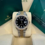 RLX Datejust 36mm 126283 Bright Black Dial Oyster Bracelet Watch - Image 10