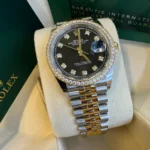 RLX Datejust 36mm 126283 Bright Black Dial Oyster Bracelet Watch - Image 11