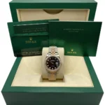 RLX Datejust 36mm 126283 Bright Black Dial Oyster Bracelet Watch - Image 14