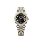 RLX Datejust 36mm 126283 Bright Black Dial Oyster Bracelet Watch - Image 2