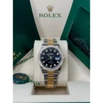 RLX Datejust 36mm 126283 Bright Black Dial Oyster Bracelet Watch - Image 3