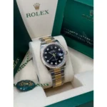 RLX Datejust 36mm 126283 Bright Black Dial Oyster Bracelet Watch - Image 4