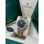 RLX Datejust 36mm 126283 Bright Black Dial Oyster Bracelet Watch - Image 5