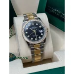 RLX Datejust 36mm 126283 Bright Black Dial Oyster Bracelet Watch - Image 7