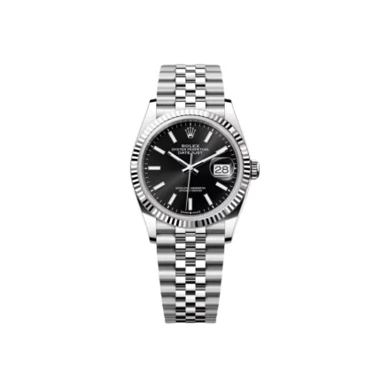 RLX Datejust 36mm 126234 Black Index Jubilee Stainless Steel Mens Watch