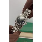 RLX Datejust 36mm 126234 Black Index Jubilee Stainless Steel Mens Watch - Image 12